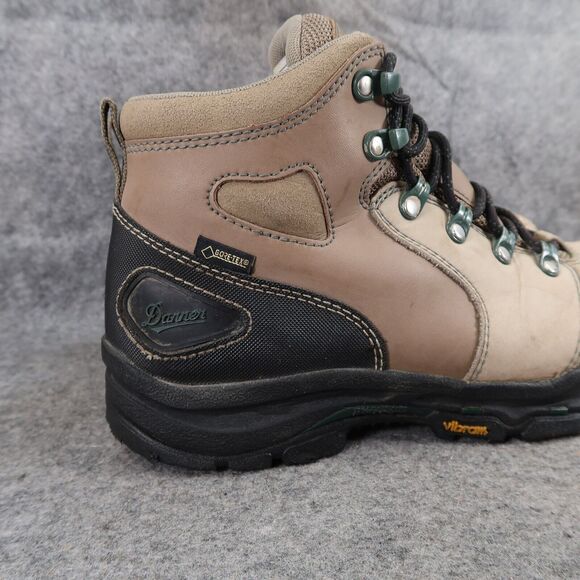 Danner Boots Women 9 Work Leather Vicious 4" Safety Toe Waterproof Lace Up Brown - Picture 3 of 15